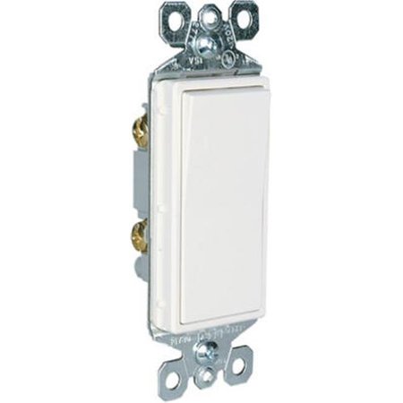 NEXTGEN TM870WCC10 15A Grounded Premium Decorator Single Pole Switch; White NE579658